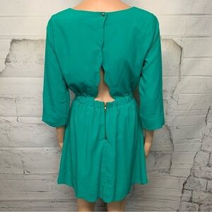 Gianni Bini Green Open Back Dress